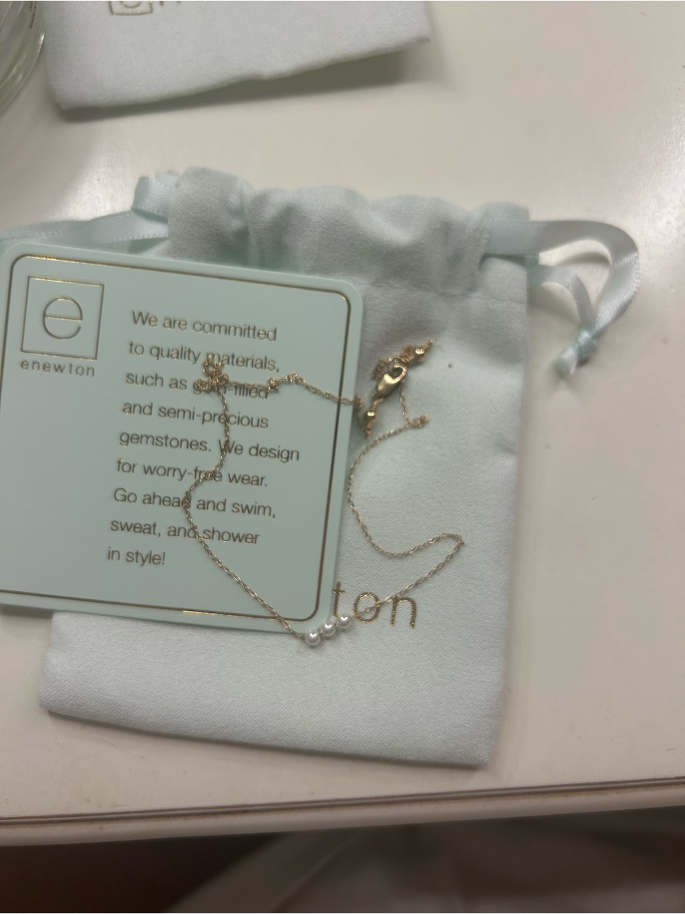 egirl 14" necklace gold - joy pearl